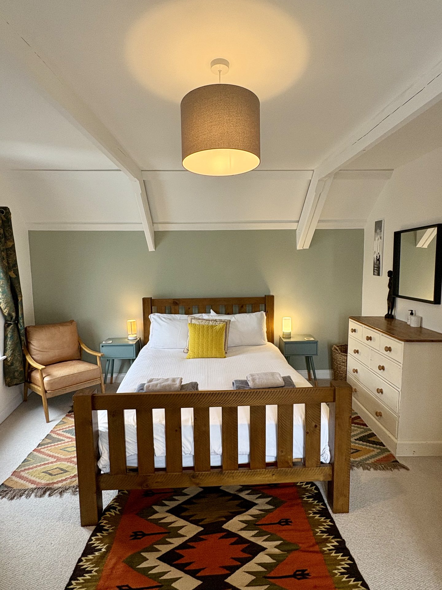 Master bedroom with king size bed